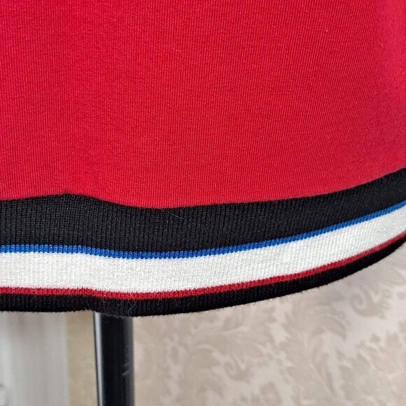 Cable & Gauge Size S/P Red/Black/White/Blue Crew Neck Pullover Sweatshirt EUC - Picture 6 of 10